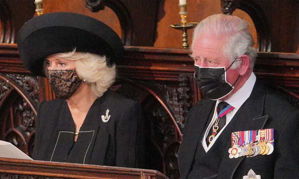 Nữ công tước Camilla và chồng thái tử Charles trong tang lễ hoàng thân Philip