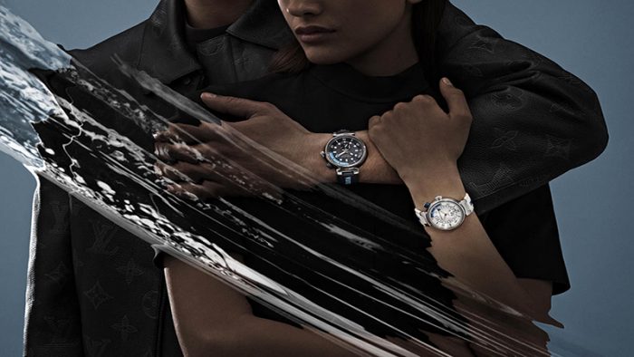 Louis Vuitton new Tambour Street Diver Watches on models