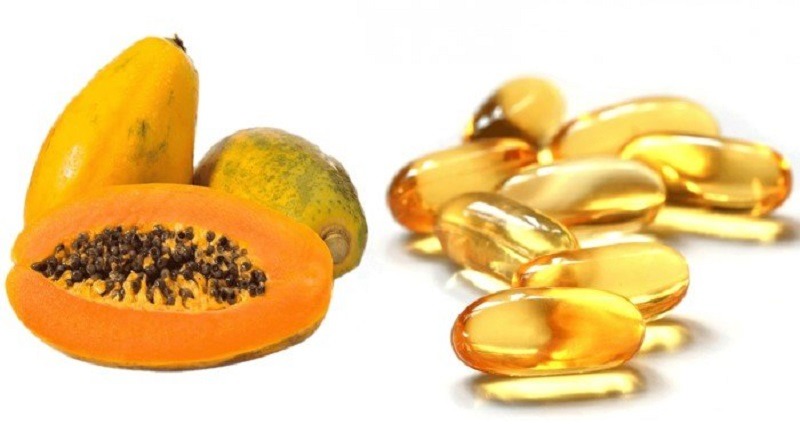 Đu đủ và vitamin E có tác dụng đẩy lùi quá trình lão hóa da