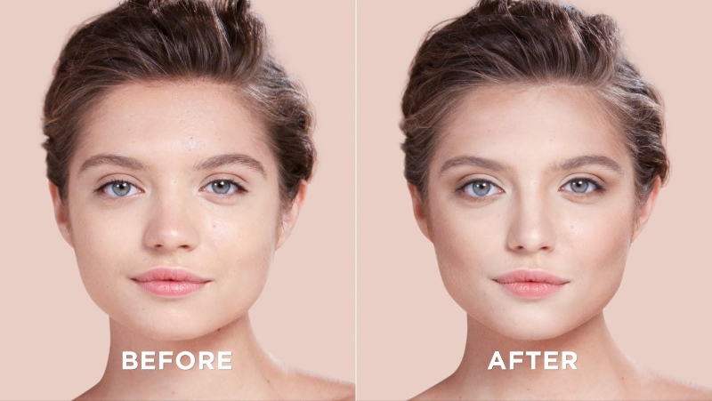 Việc trang điểm cũng giúp che bớt khuyết điểm trên gương mặt