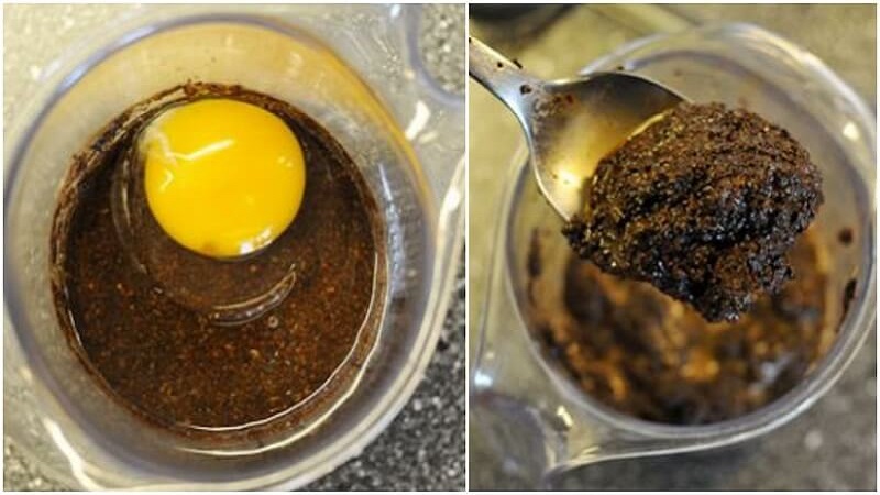 Tẩy tế bào với hỗn hợp bã cà phê kết hợp trứng gà tươi, chanh