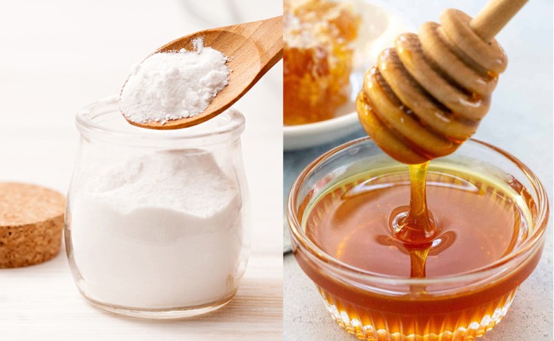 Mật ong kết hợp với baking soda có khả năng cải thiện thâm vượt trội