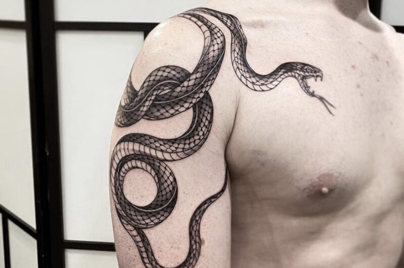 Những ai tuổi Tỵ, Sửu, Mão, Dậu và Tuất rất phù hợp để xăm tattoo hình rắn